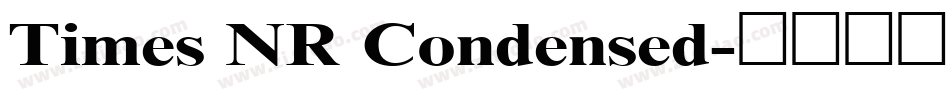 Times NR Condensed字体转换